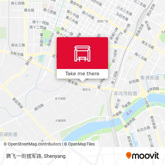 腾飞一街揽军路 map