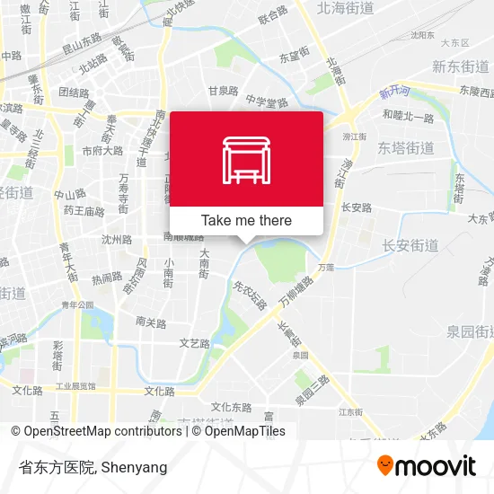 省东方医院 map