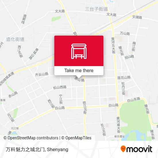 万科魅力之城北门 map