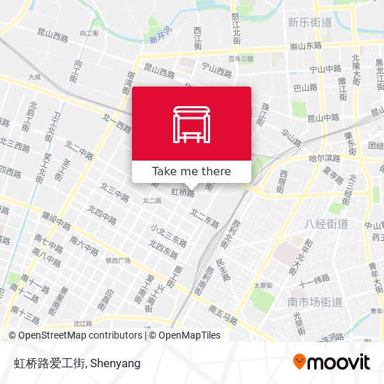 虹桥路爱工街 map