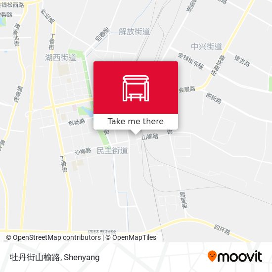 牡丹街山榆路 map