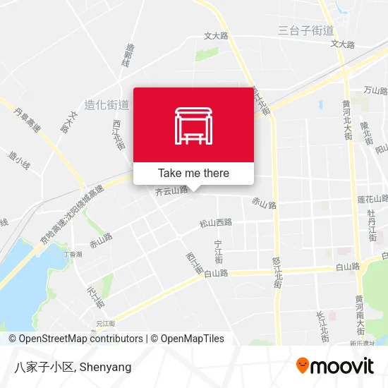 八家子小区 map