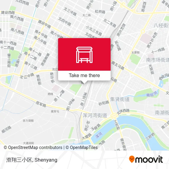 滑翔三小区 map