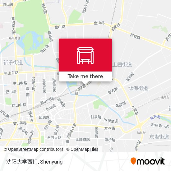 沈阳大学西门 map