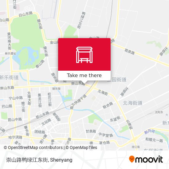崇山路鸭绿江东街 map