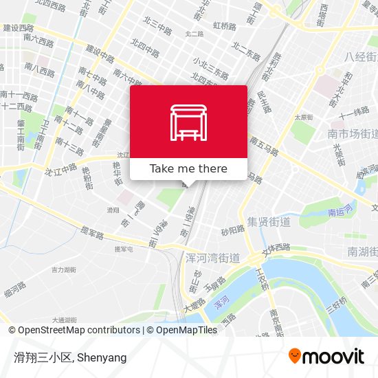 滑翔三小区 map