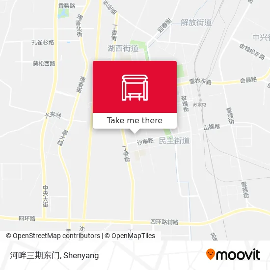 河畔三期东门 map