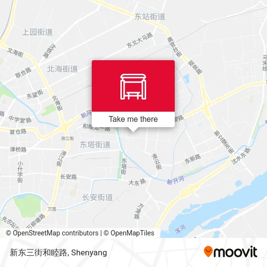 新东三街和睦路 map