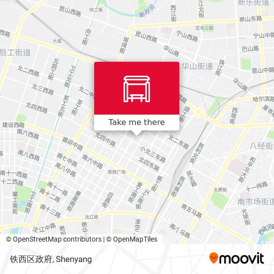 铁西区政府 map