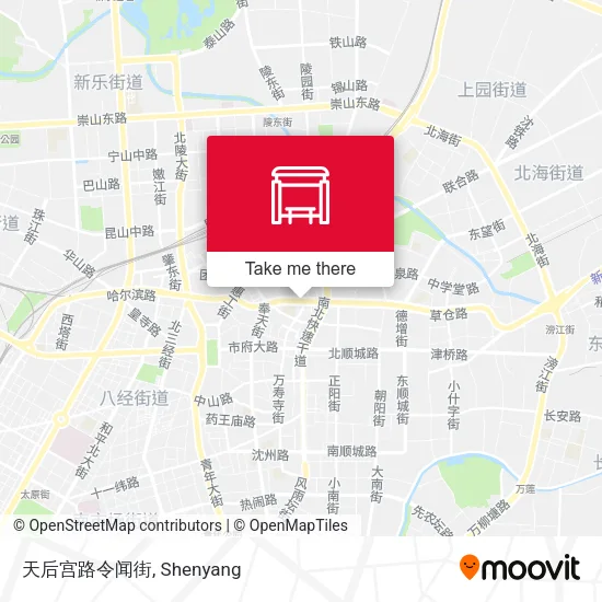 天后宫路令闻街 map