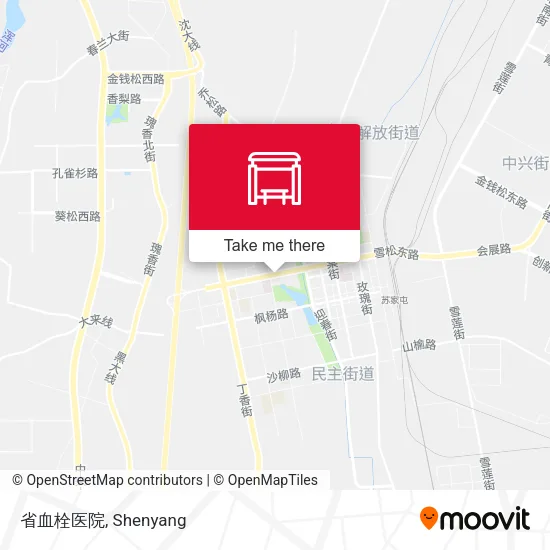省血栓医院 map