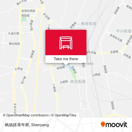 枫杨路青年桥 map