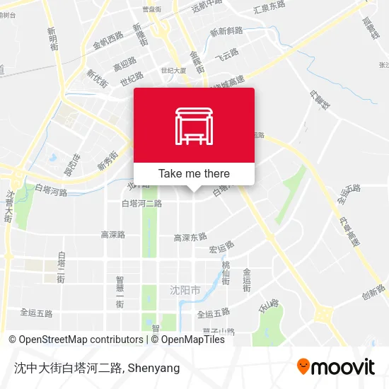沈中大街白塔河二路 map