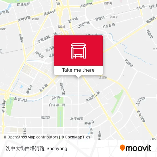 沈中大街白塔河路 map