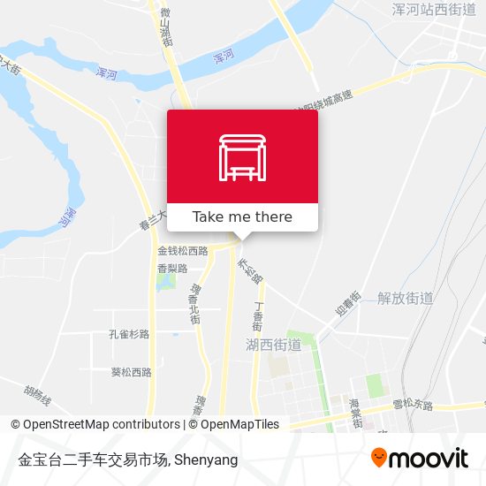 金宝台二手车交易市场 map
