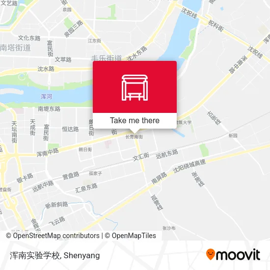 浑南实验学校 map