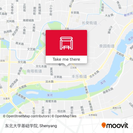 东北大学基础学院 map