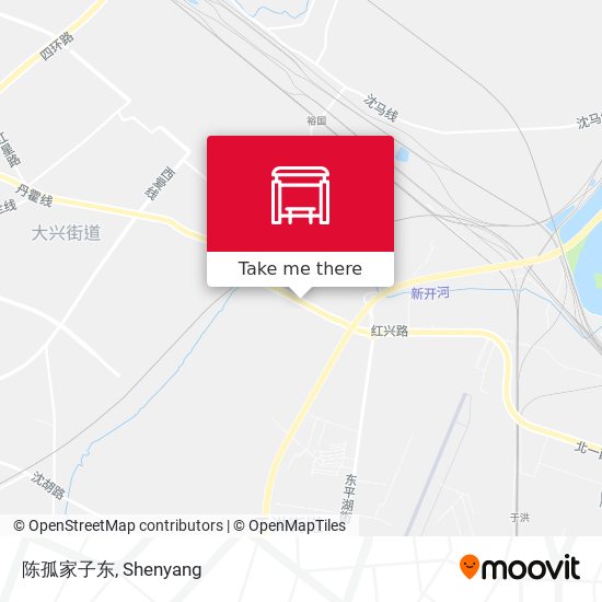 陈孤家子东 map