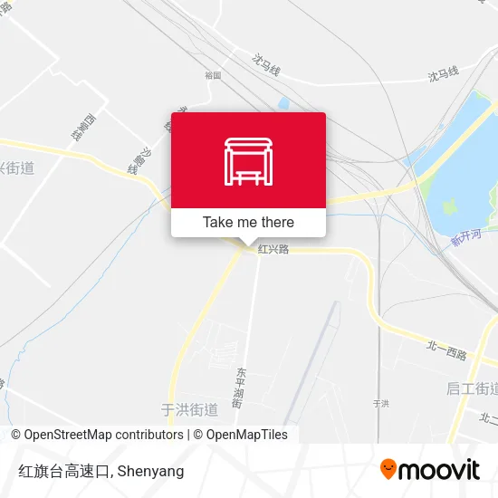 红旗台高速口 map