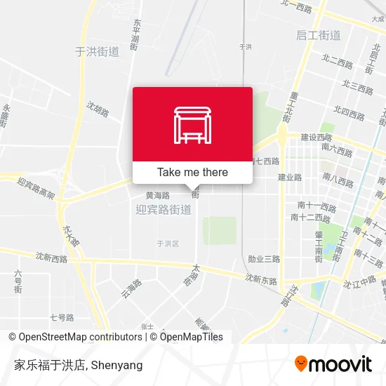 家乐福于洪店 map