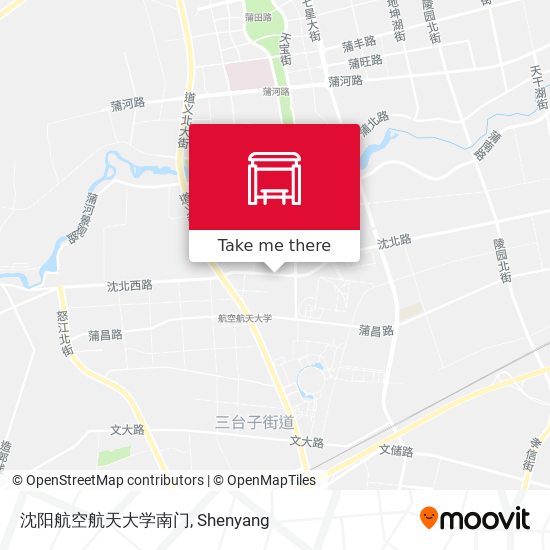 沈阳航空航天大学南门 map