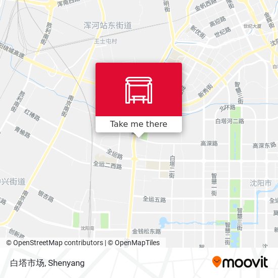 白塔市场 map