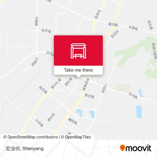 宏业街 map
