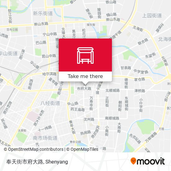 奉天街市府大路 map