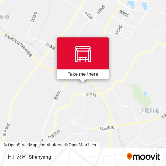 上王家沟 map