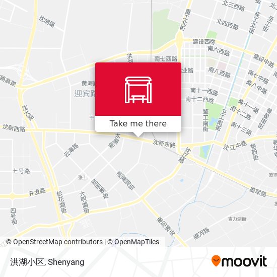 洪湖小区 map