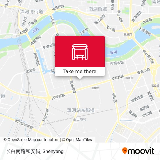 长白南路和安街 map