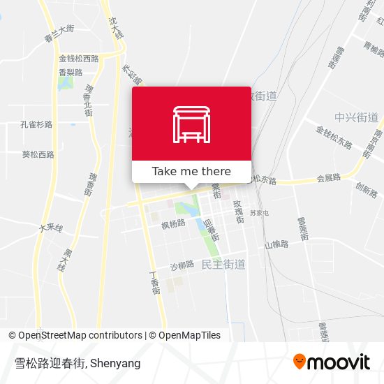 雪松路迎春街 map