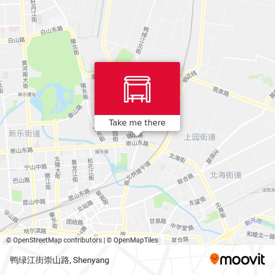 鸭绿江街崇山路 map