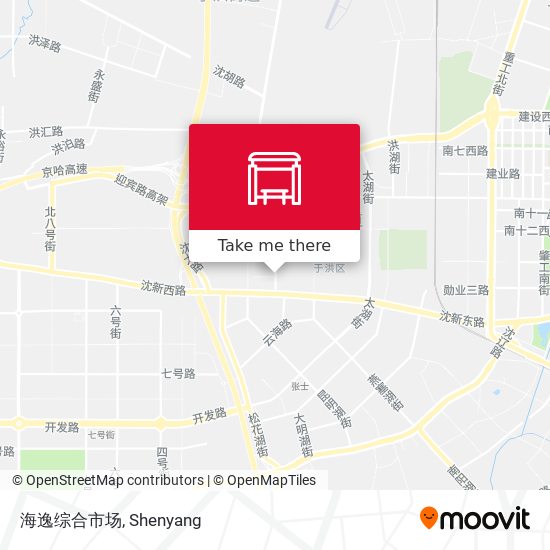海逸综合市场 map