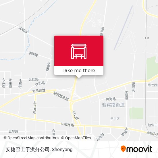 安捷巴士于洪分公司 map