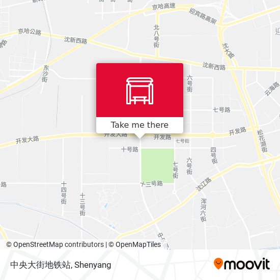 中央大街地铁站 map