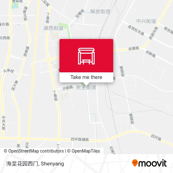 海棠花园西门 map