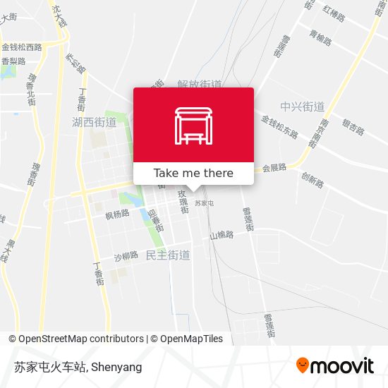 苏家屯火车站 map