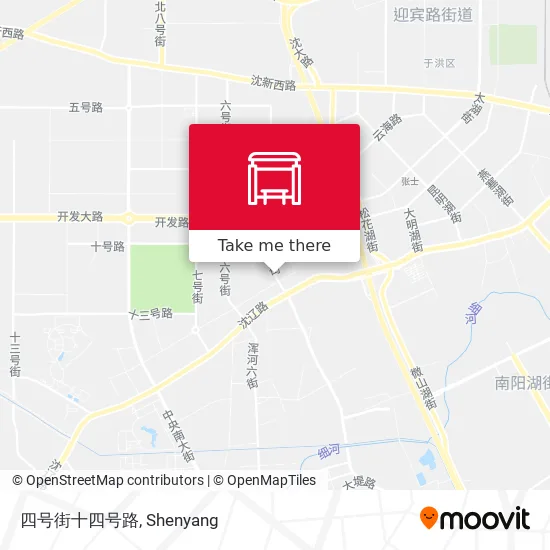 四号街十四号路 map