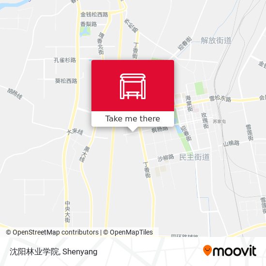 沈阳林业学院 map