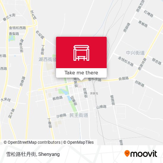 雪松路牡丹街 map