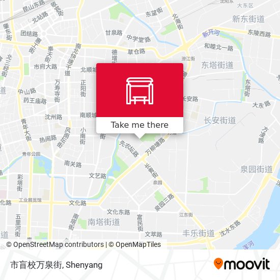 市盲校万泉街 map