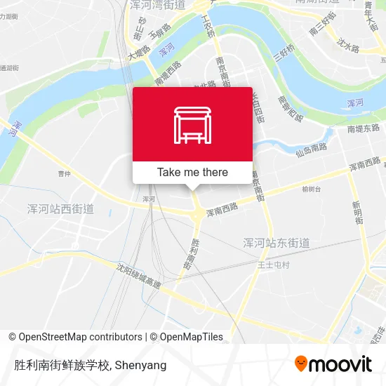 胜利南街鲜族学校 map