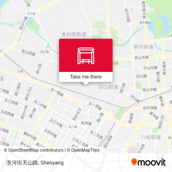 淮河街天山路 map