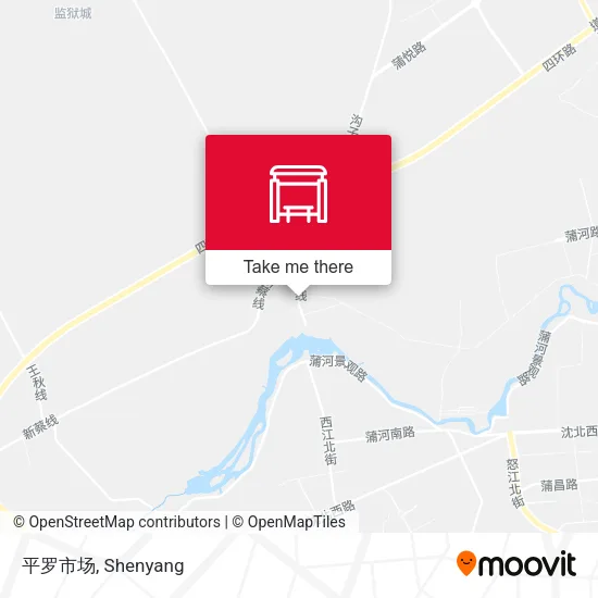 平罗市场 map