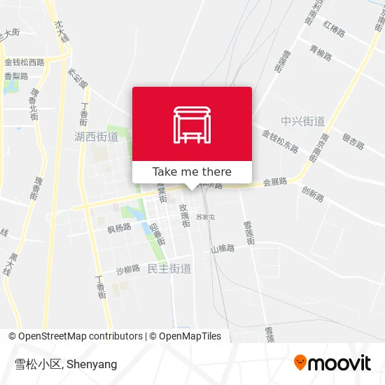 雪松小区 map