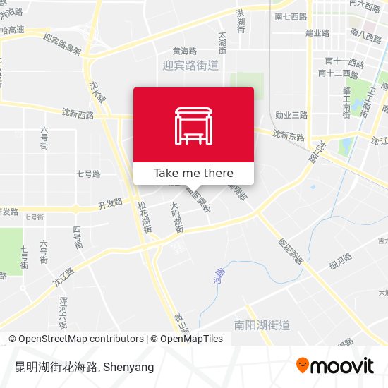 昆明湖街花海路 map
