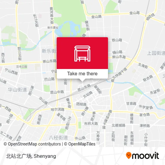 北站北广场 map