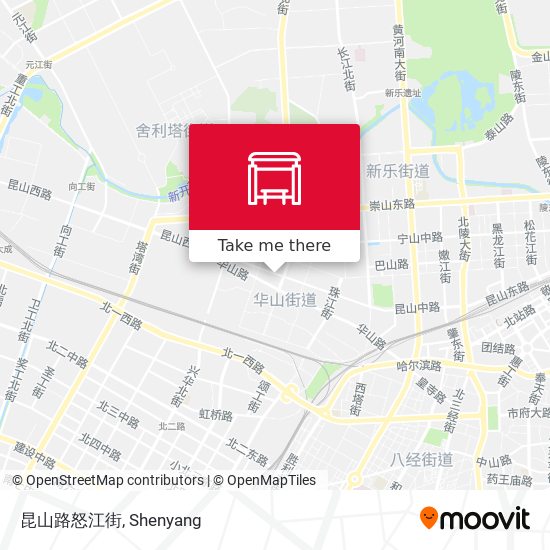 昆山路怒江街 map