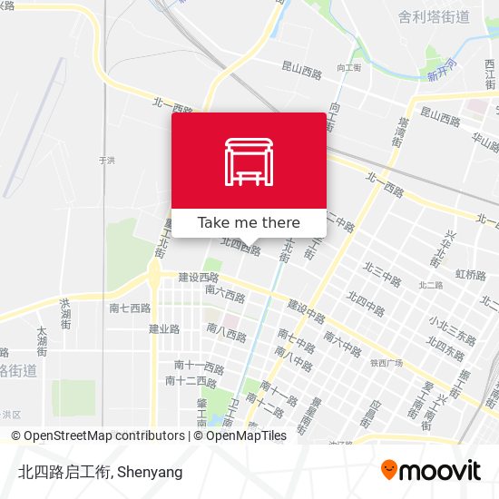 北四路启工衔 map